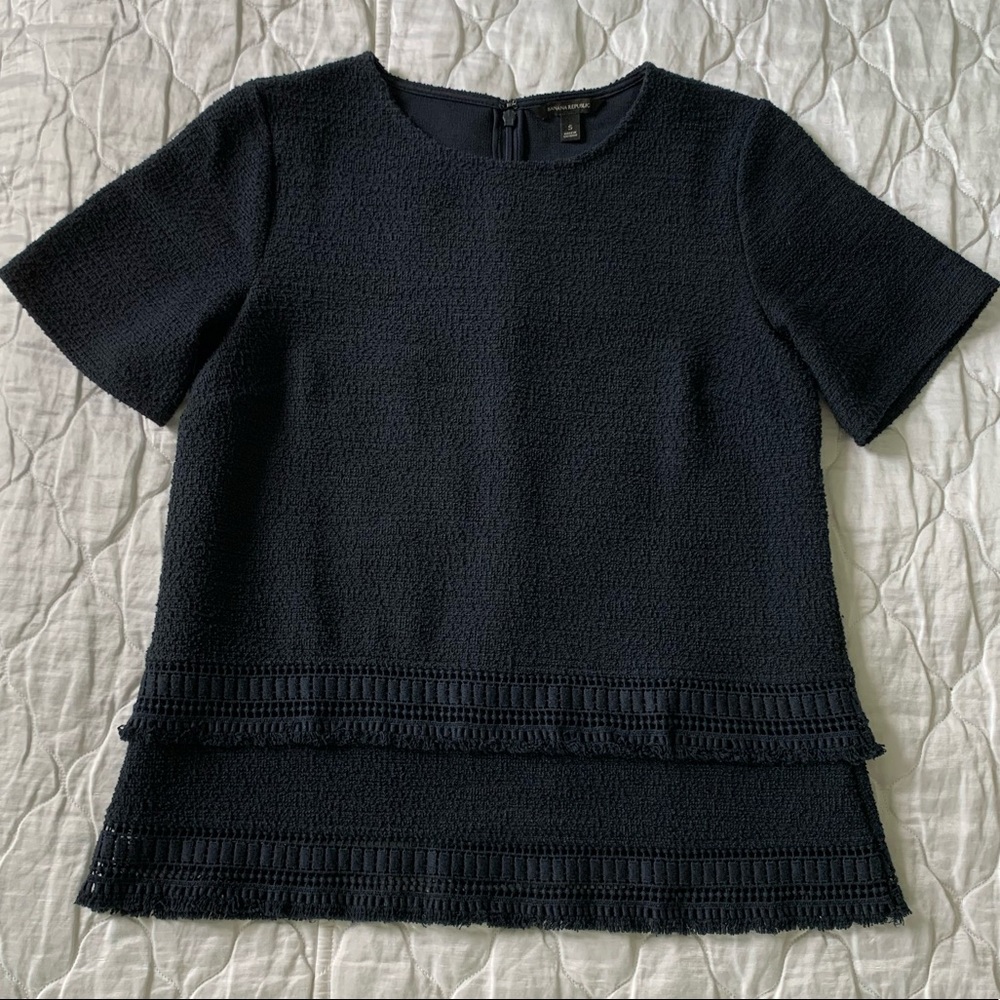 Banana Republic Navy Blouse